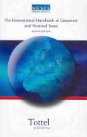 Cover of International Handbook of Corporate and Personal Taxes