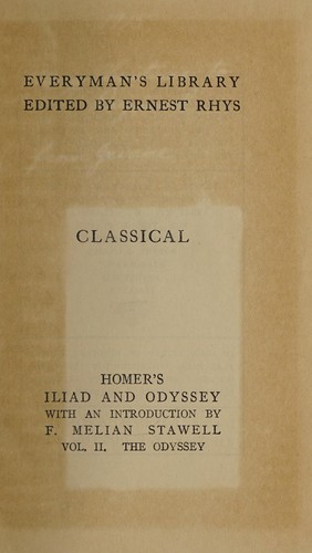 Cover of The Odyssey of Homer