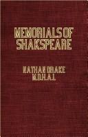 Cover of Memorials Of Shakspeare; Or Sketches Of His Character And Genius