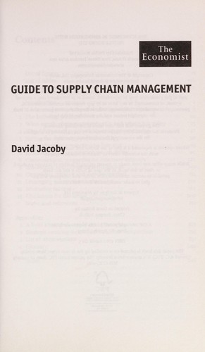 Cover of Guide to supply chain management