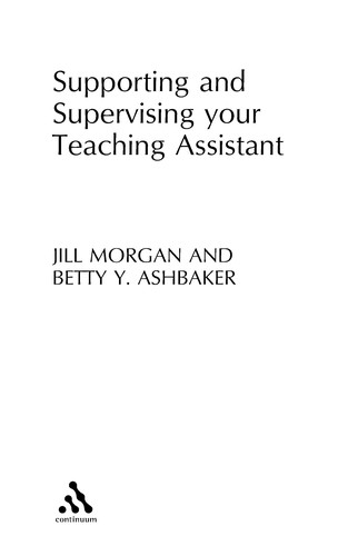 Cover of Supporting and supervising your teaching assistant