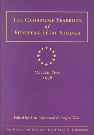 Cover of Cambridge Yearbook of European Legal Studies Vol 1 1998