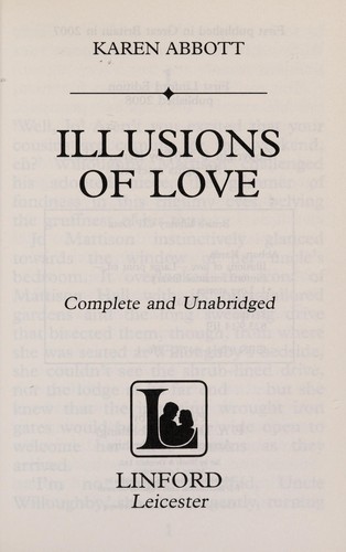 Cover of Illusions of love