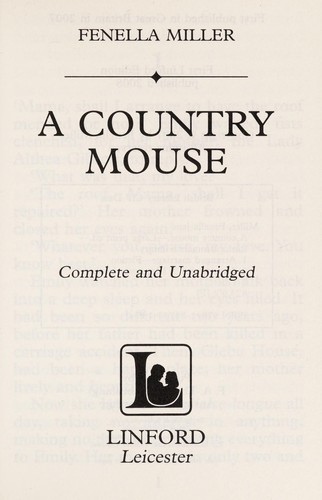 Cover of A country mouse