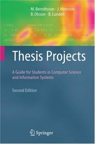 Cover of Thesis projects