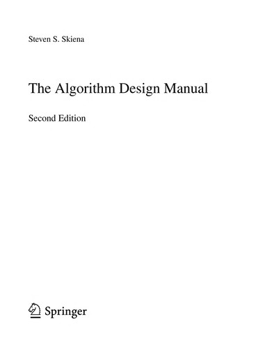 Cover of Algorithm Design Manual