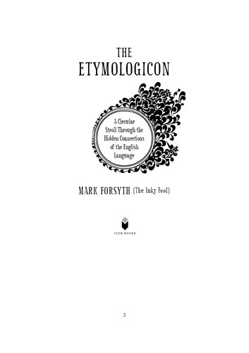 Cover of The Etymologicon