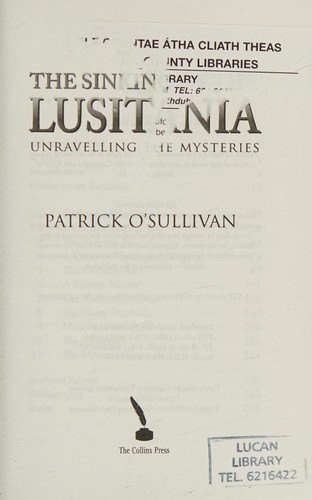 Cover of The sinking of the Lusitania