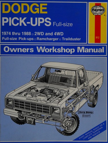Cover of Dodge pick-ups owners workshop manual