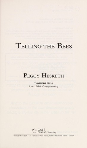 Cover of Telling the bees