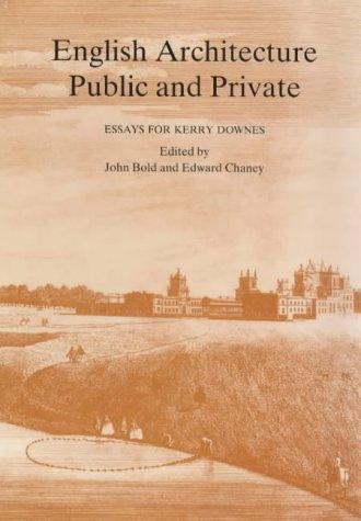 Cover of English architecture, public and private
