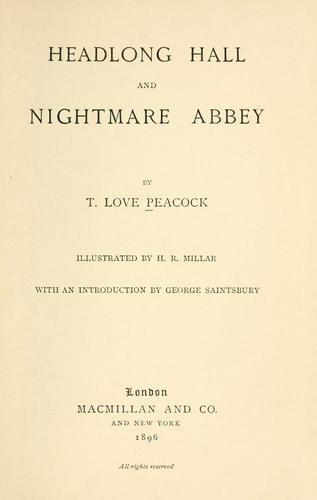 Cover of Headlong Hall and Nightmare Abbey