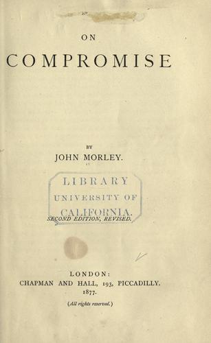 Cover of On compromise