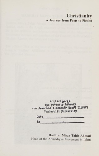 Cover of Christianity : a journey from fact to fiction