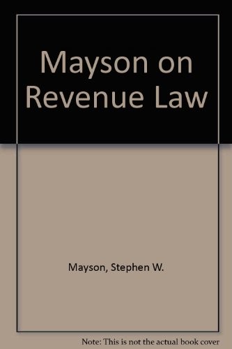 Cover of Mayson on revenue law