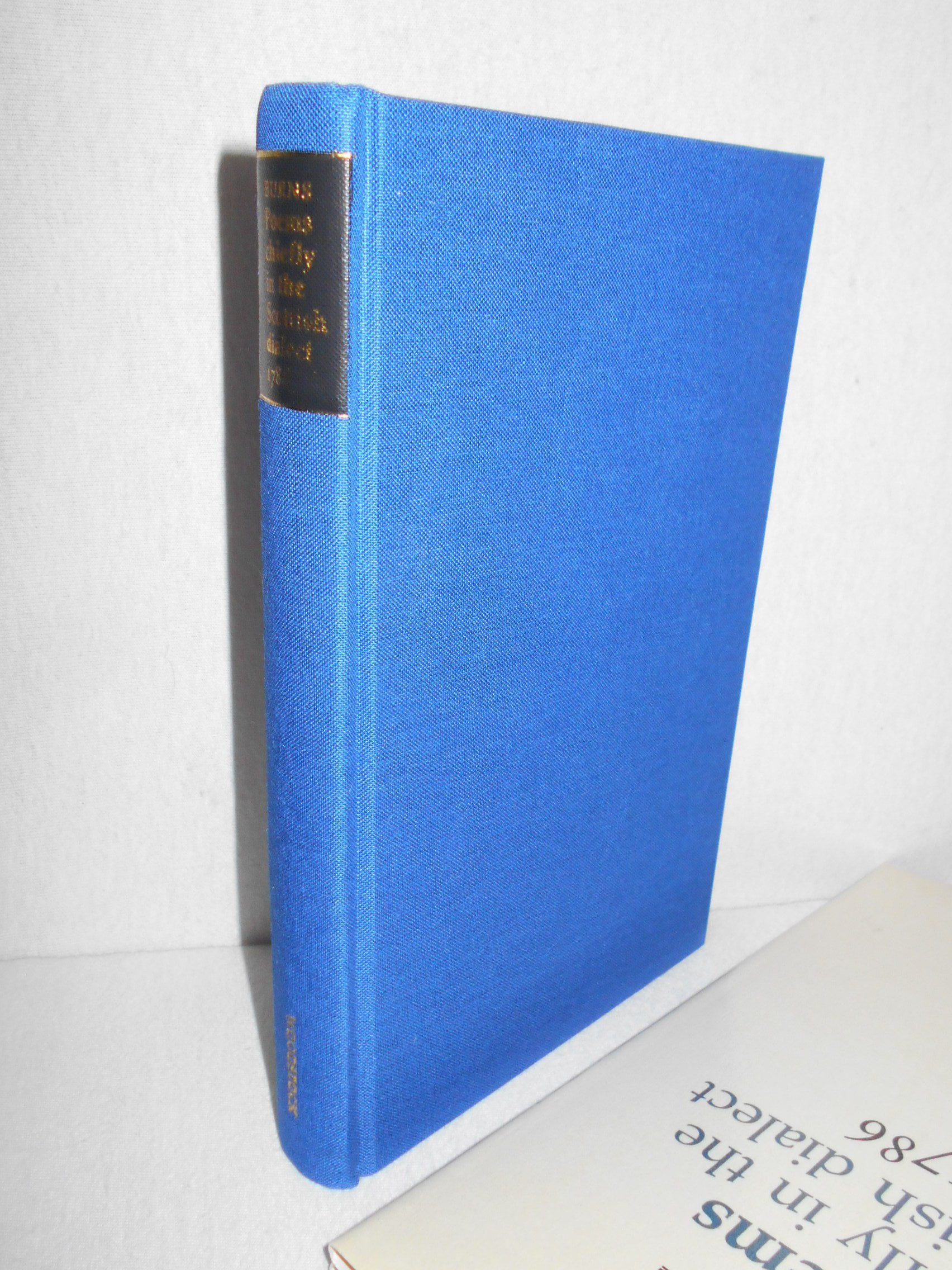 Cover of Poems chiefly in the Scottish dialect