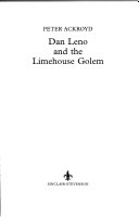 Cover of Dan Leno and the Limehouse Golem