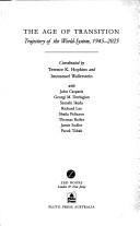 Cover of The age of transition