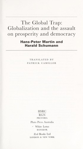 Cover of The global Trap