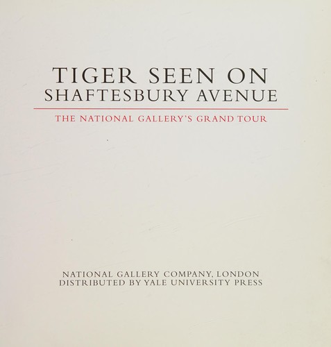 Cover of Tiger seen on Shaftesbury Avenue