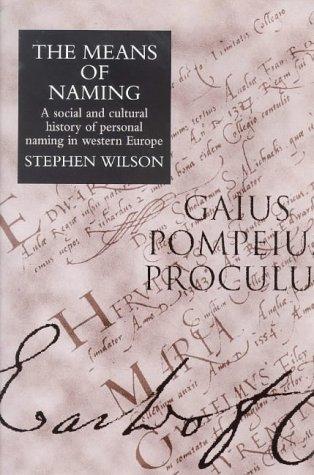 Cover of Means Of Naming