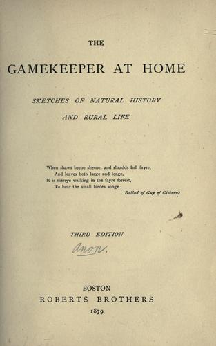 Cover of The gamekeeper at home