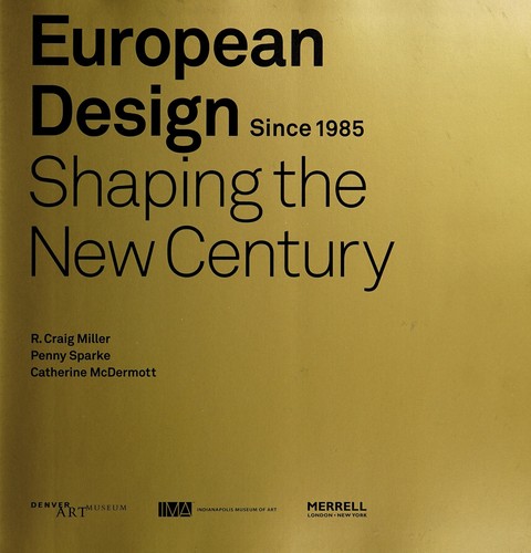 Cover of European design since 1985