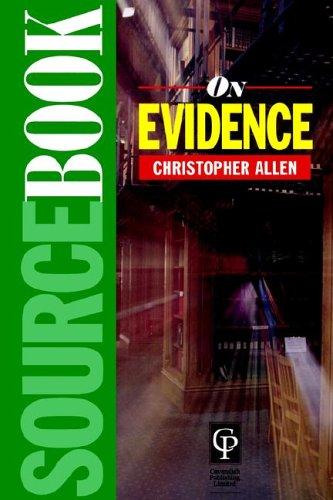 Cover of Sourcebook on evidence