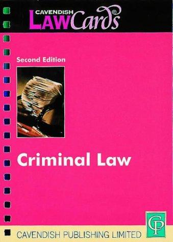 Cover of Criminal Law