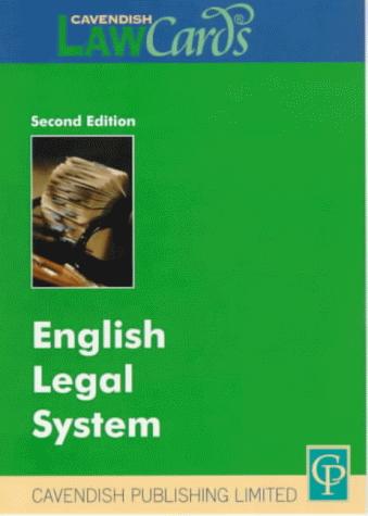 Cover of English Legal System