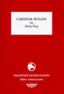Cover of Cardinal Wolsey