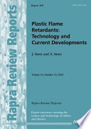 Cover of Plastic flame retardants