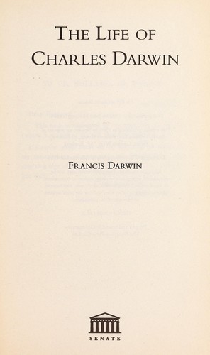 Cover of The life of Charles Darwin