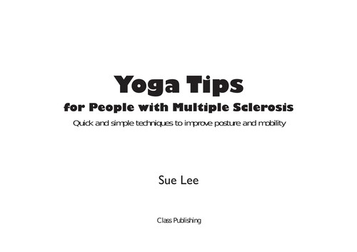 Cover of Yoga tips for people with multiple sclerosis