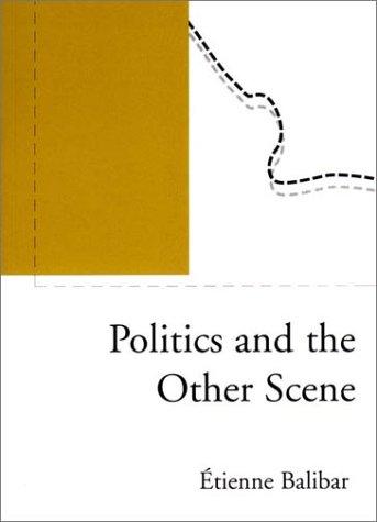 Cover of Politics and the other scene