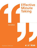 Cover of Effective Minute Taking 2nd Edition