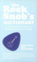 Cover of The Rock Snob's Dictionary