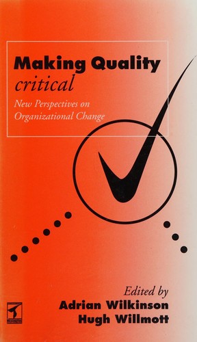 Cover of Making quality critical