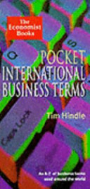 Cover of Pocket International Business Terms