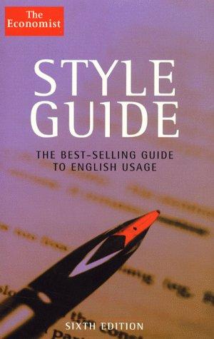 Cover of "Economist" Style Guide (Economist)