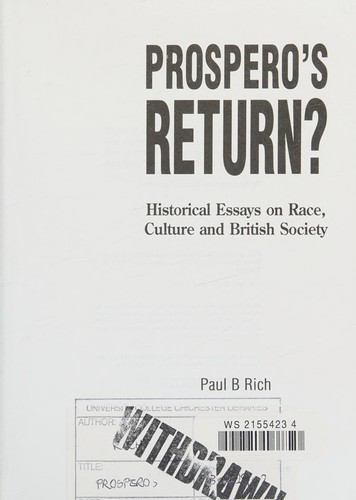 Cover of Prospero's Return?