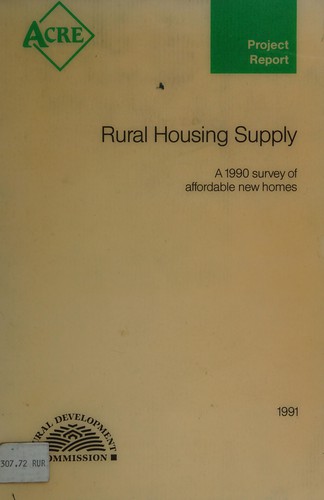 Cover of Rural housing supply
