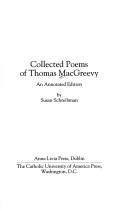 Cover of Collected poems of Thomas MacGreevy