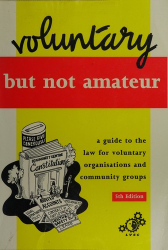Cover of Voluntary But Not Amateur