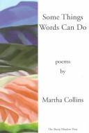 Cover of Some things words can do