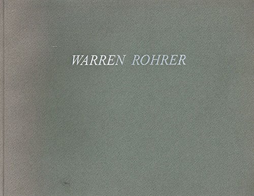 Cover of Warren Rohrer, new paintings, October 13-November 10, 1993