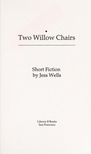 Cover of Two Willow Chairs