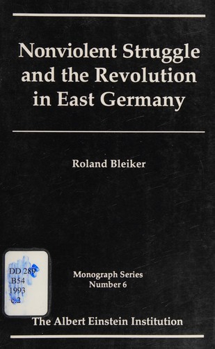 Cover of Nonviolent struggle and the revolution in East Germany