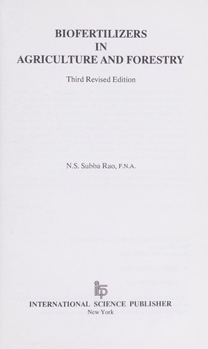 Cover of Biofertilizers in agriculture and forestry