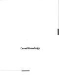 Cover of Carnal knowledge